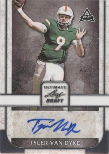 2022 Leaf Ultimate Draft Tyler Van Dyke #BA-TVD