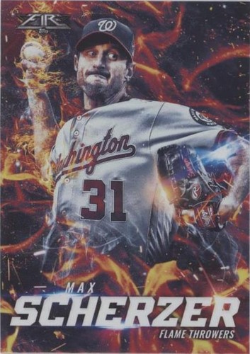 2017 Topps Fire - Max Scherzer #FT-12