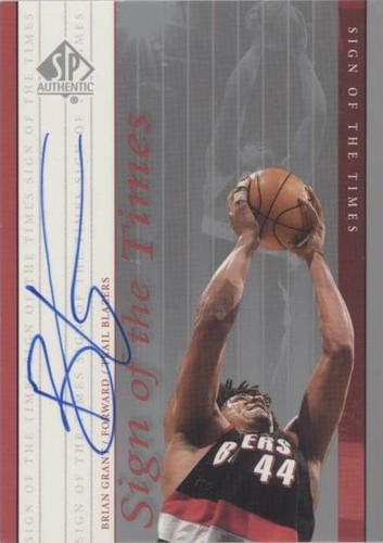 1999-00 SP Authentic - Brian Grant #BG