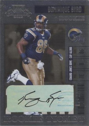 2006 Playoff Contenders Dominique Byrd #223