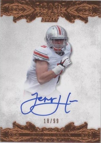 2015 Leaf Ultimate Draft Jeff Heuerman #BA-JH2