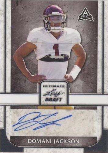 2022 Leaf Ultimate Draft Domani Jackson #BA-DJ2