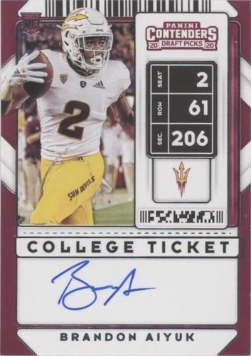 2020 Panini Contenders Draft Picks Brandon Aiyuk #117