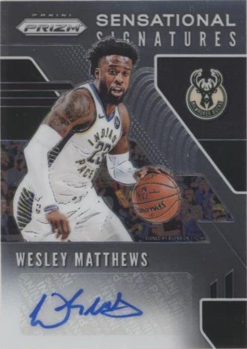 2019-20 Panini Prizm - Sensational Signatures Wesley Matthews #SS-WMT ...