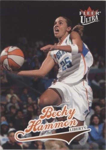 WNBA Becky Hammon サイン入り雑誌 Becky Hammon 2000 Ultra WNBA Rookie card #21 New York