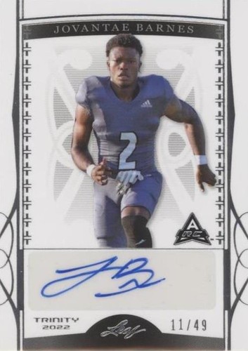 2022 Leaf Trinity Jovantae Barnes #BA-JB2