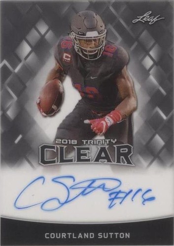 2018 Leaf Trinity Courtland Sutton #CA-CS1