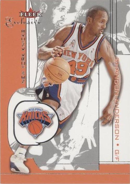 2001-02 Fleer Exclusive - Shandon Anderson #66