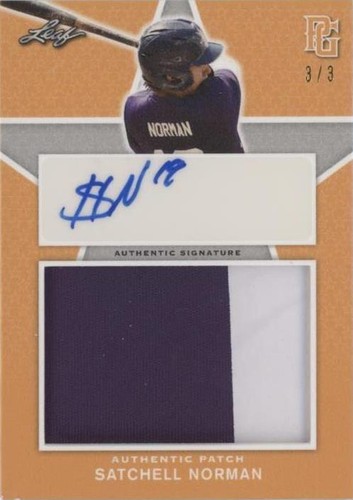 2020 Leaf Perfect Game National Showcase - Satchell Norman #PA-SN1