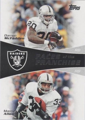 2011 Topps Darren McFadden Marcus Allen #FF-MA