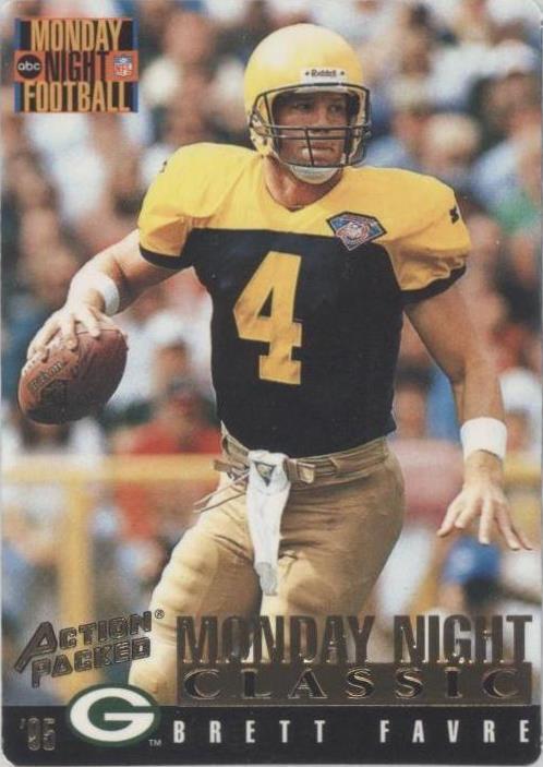 1995 Action Packed Monday Night футбол Brett Favre #109