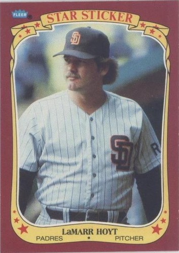 1986 Fleer Star Stickers - LaMarr Hoyt #63