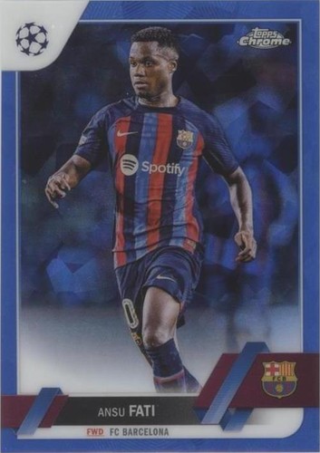 2022-23 Topps Chrome Sapphire Edition UEFA Club Competitions Ansu Fati #193