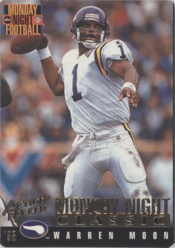 1995 Action Packed Monday Night Football Warren Moon #112