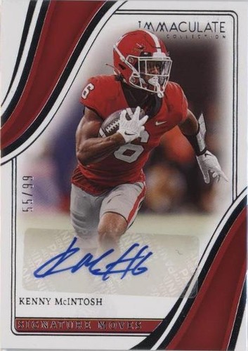 2023 Panini Immaculate Collection Collegiate Kenny McIntosh #SM-KM