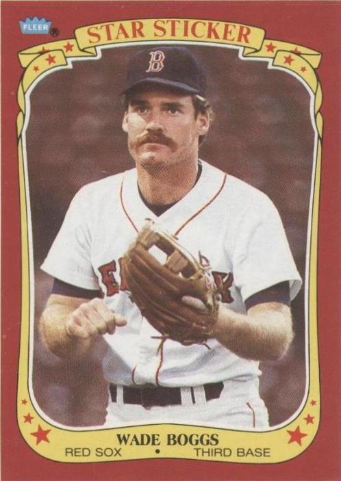 Pegatinas Fleer Star 1986 - Wade Boggs #S-2