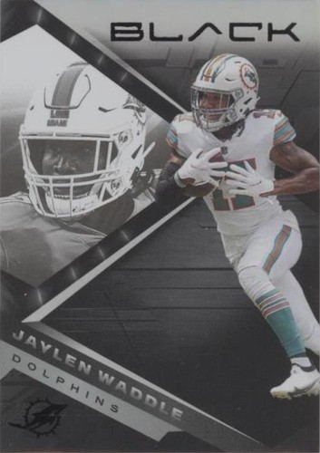 2022 Panini Black Jaylen Waddle #75