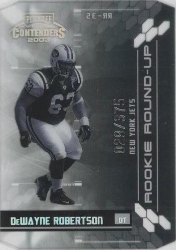 2003 Playoff Contenders Dewayne Robertson #RR-35