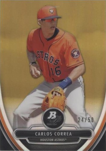 2013 Bowman Platinum Green Refractor /399 Carlos Correa RC