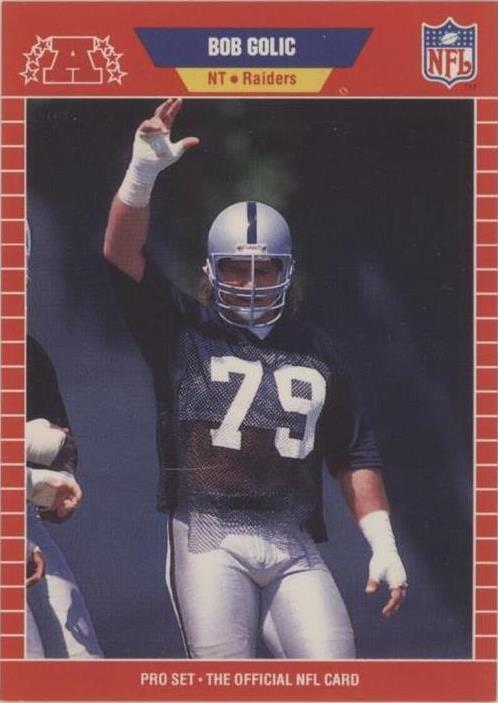 1989 Pro Set Bob Golic #460