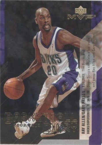 2003-04 Upper Deck MVP - Ray Allen/Gary Payton #BD10