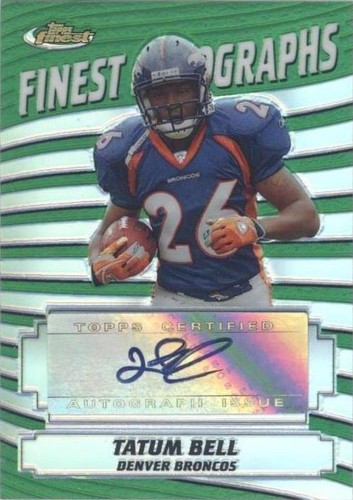 2005 Topps Finest Tatum Bell #FA-TB