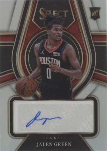 2021-22 Panini Prizm Jalen Green Rookie Auto Silver RC #RS