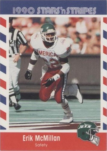 1990 Fleer Stars 'n Stripes Erik McMillan #6