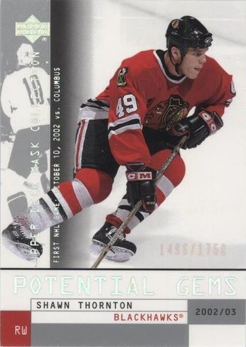 2002-03 Upper Deck Mask Collection - Shawn Thornton #118