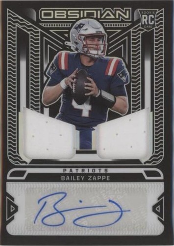 2022 Panini Obsidian Bailey Zappe #RJI-BZA