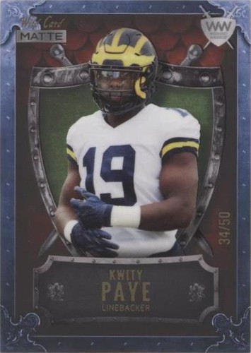2021 Wild Card MATTE Kwity Paye #WWB-21