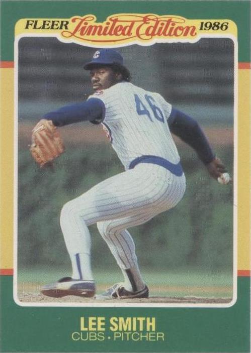 1986 Fleer ограниченный выпуск бейсбол суперзвезды - Ли Смит #42