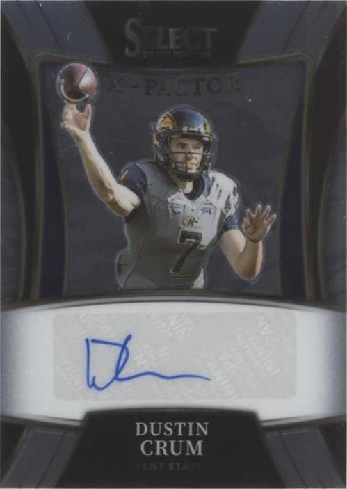 2022 Panini Select Draft Picks Dustin Crum #X-DCR