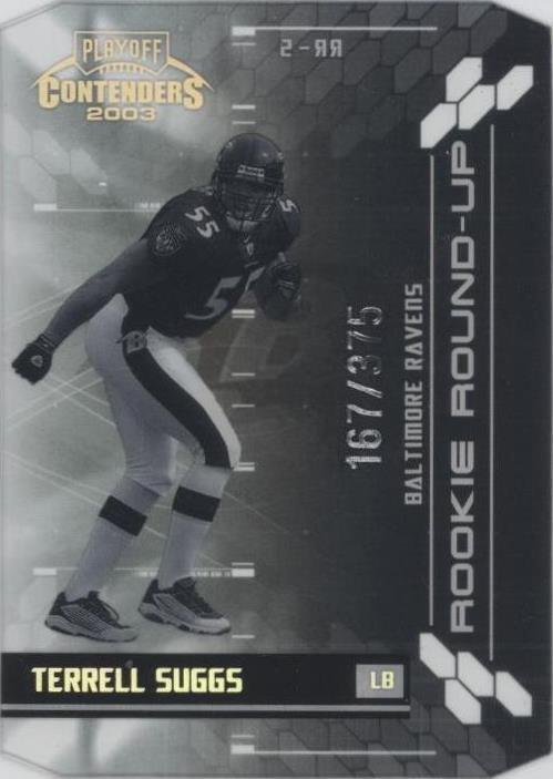 Playoff Contenders Terrell Suggs 2003 #RR-5
