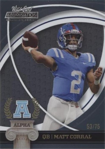2021 Wild Card Alumination NIL Collegiate Edition Matt Corral #ANA-1