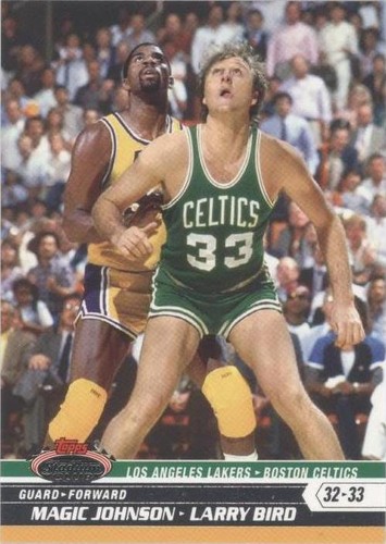 2007-08 Topps Stadium Club - Larry Bird/Magic Johnson #PP3