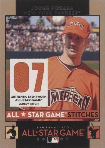 2007 Topps Updates & Highlights - Jorge Posada #ASJRP