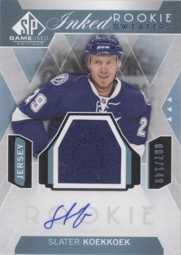 2015-16 SP Game-Used - Slater Koekkoek #IRS-SK