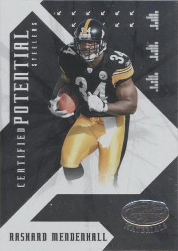 2008 Leaf Certified Materials Rashard Mendenhall #CP-4