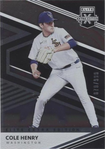 2020 Panini Elite Extra Edition - Cole Henry #55
