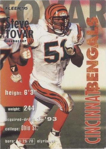 1995 Fleer Steve Tovar #71