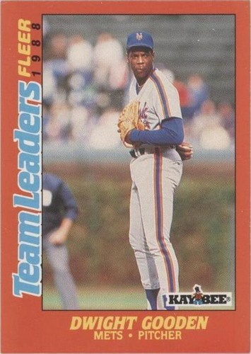 1988 Fleer Kay Bee Toys Team Leaders - Dwight Gooden #10