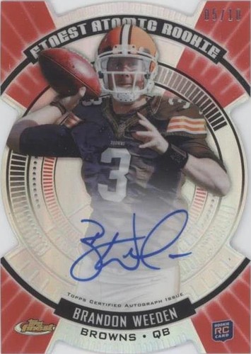 2012 Topps Finest Brandon Weeden #FARA-BW