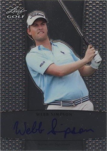 2011 Leaf Metal - Webb Simpson #BA-WS1