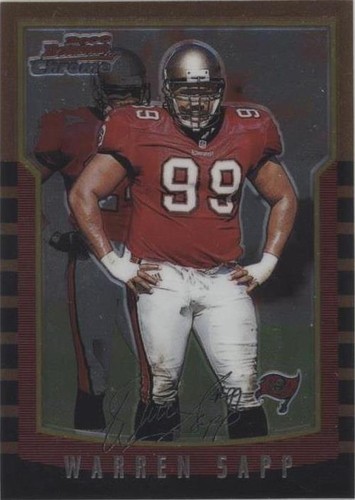 2000 Bowman Chrome Warren Sapp #25