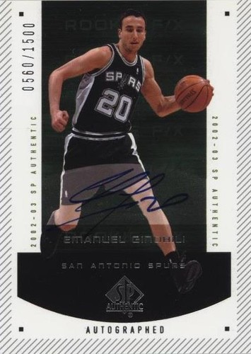 2002-03 SP Authentic - Manu Ginobili #172