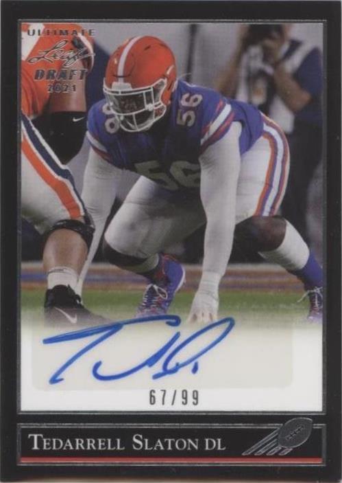 2021 Leaf Ultimate Draft Tedarrell Slaton #BG-TS3