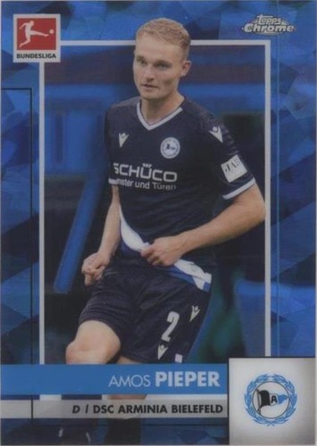 2020-21 Topps Chrome Bundesliga Sapphire Edition Amos Pieper #22
