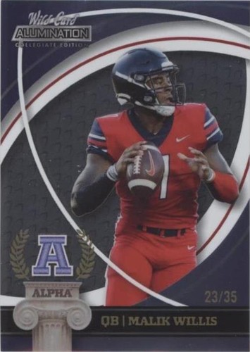 2021 Wild Card Alumination NIL Collegiate Edition Malik Willis #ANA-2