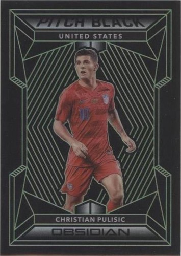 その他 panini christian pulisic black velocity Christian Pulisic 2022 Obsidian #1 Black Color Blast /(SSP